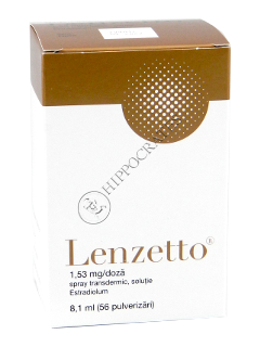 LENZETTO 1,53 mg/doză / 6,5 ml spray transdermic, soluție