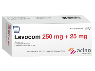 Levocom 250 mg/25 mg comprimate