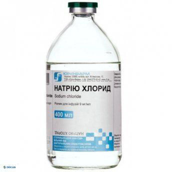 Clorură de sodiu 9 mg/ml / 400 ml soluţie perfuzabilă