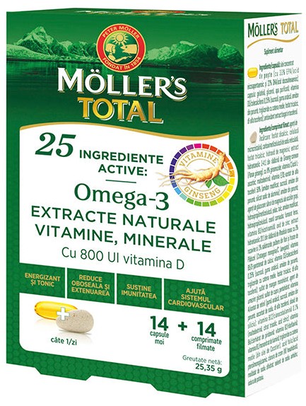 Möller's Multivitamin + Vit.D+Vit.E+Omega-3