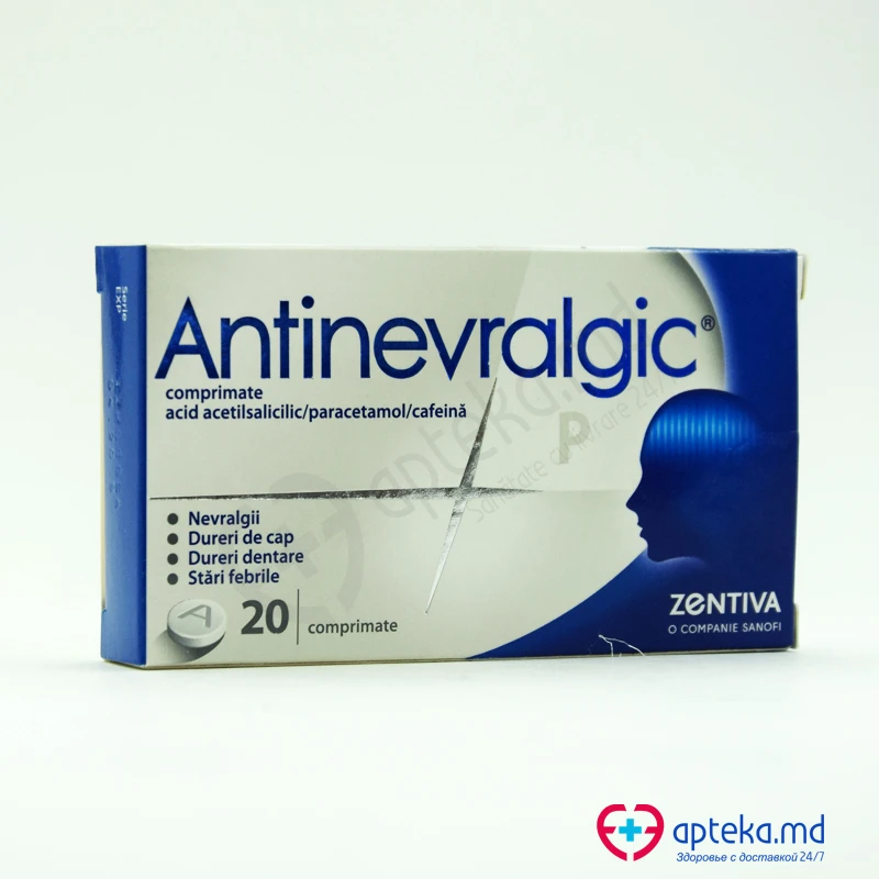 Antinevralgic P 250 mg/150 mg/20 mg comprimate