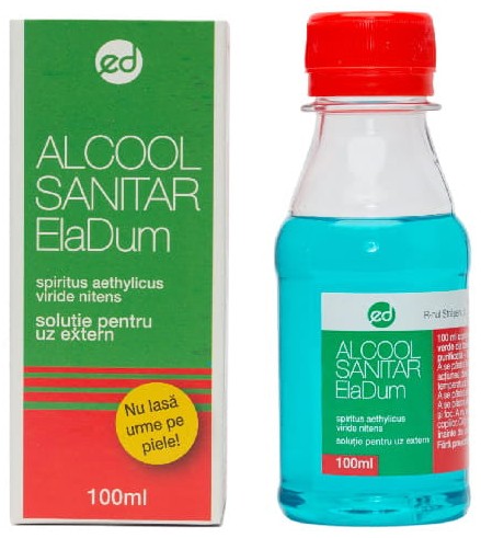 Alcool sanitar 70% 100 мл (ElaDum)