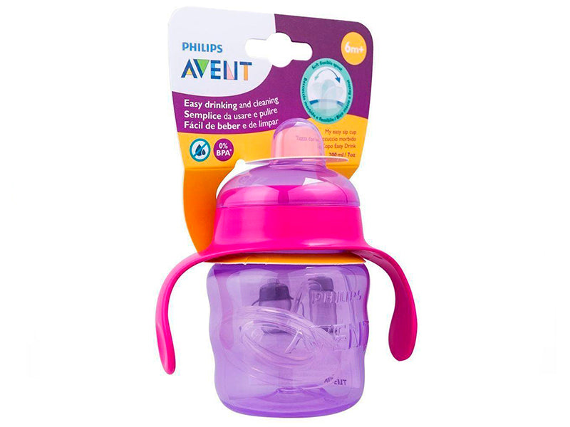Philips Avent Cana cu tetina de formare 200ml 6m+ Girl SCF551/03 200 ml