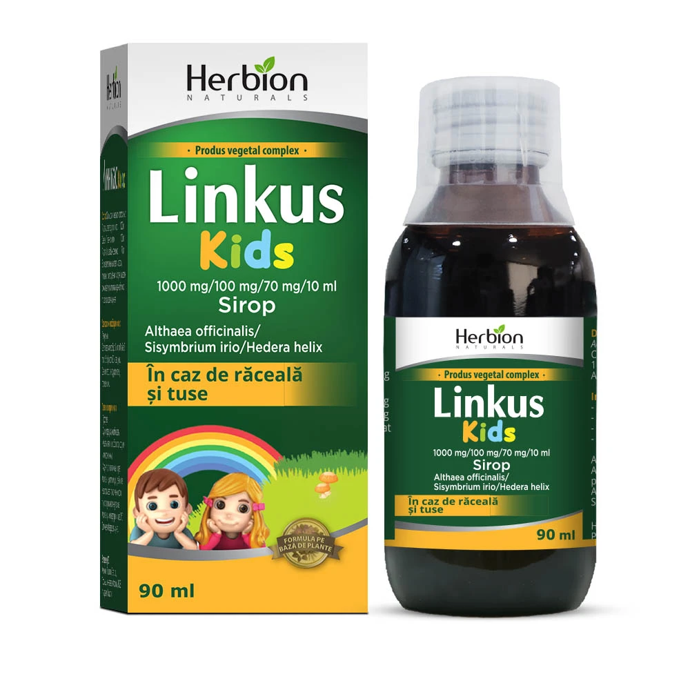 Linkus Kids 1000 mg/100 mg/70 mg/10 ml / 120 ml sirop