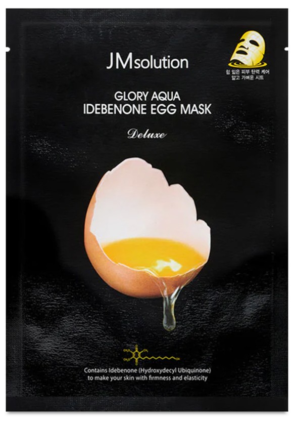 JM Solution, Glory Aqua Idebenone EGG Mask, 30 ml