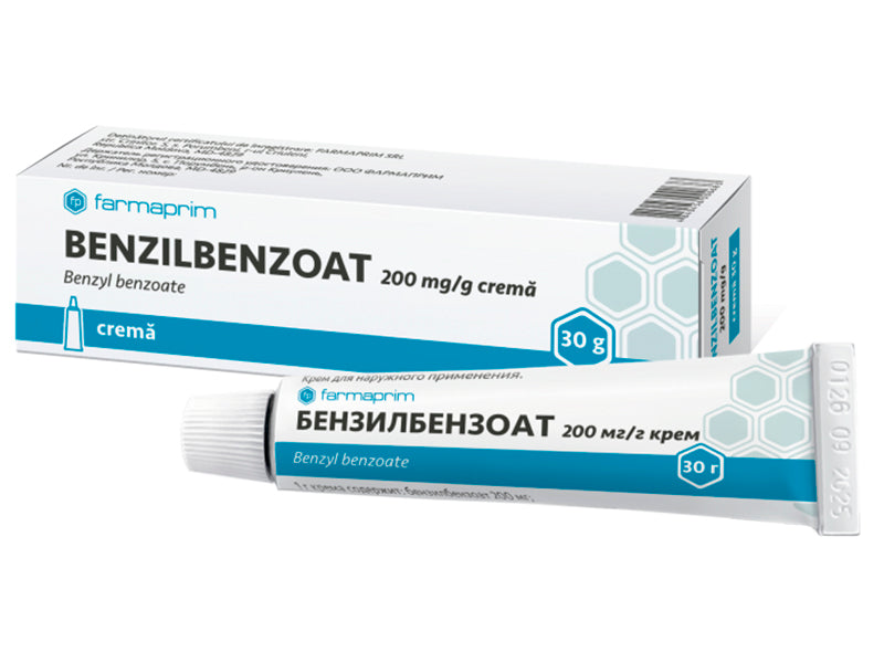 Benzilbenzoat 200 mg/g / 30 g cremă
