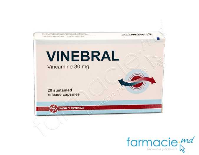 Vinebral 30 mg capsule cu eliberare prelungită