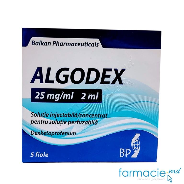Algodex 25 mg/ml / 2 ml soluţie injectabilă / concentrat pentru soluţie perfuzabilă