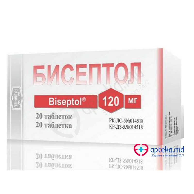 Biseptol 120 100 mg/20 mg comprimate