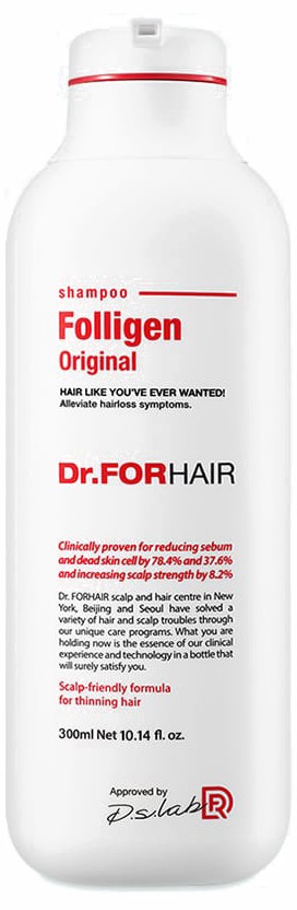 Șampon cu lipozomi împotriva căderii părului Dr.ForHair Folligen Original Shampoo 300 ml