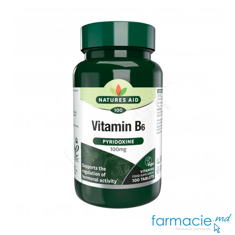Nature's Aid Vit. B6 100 mg + Vit.A N100