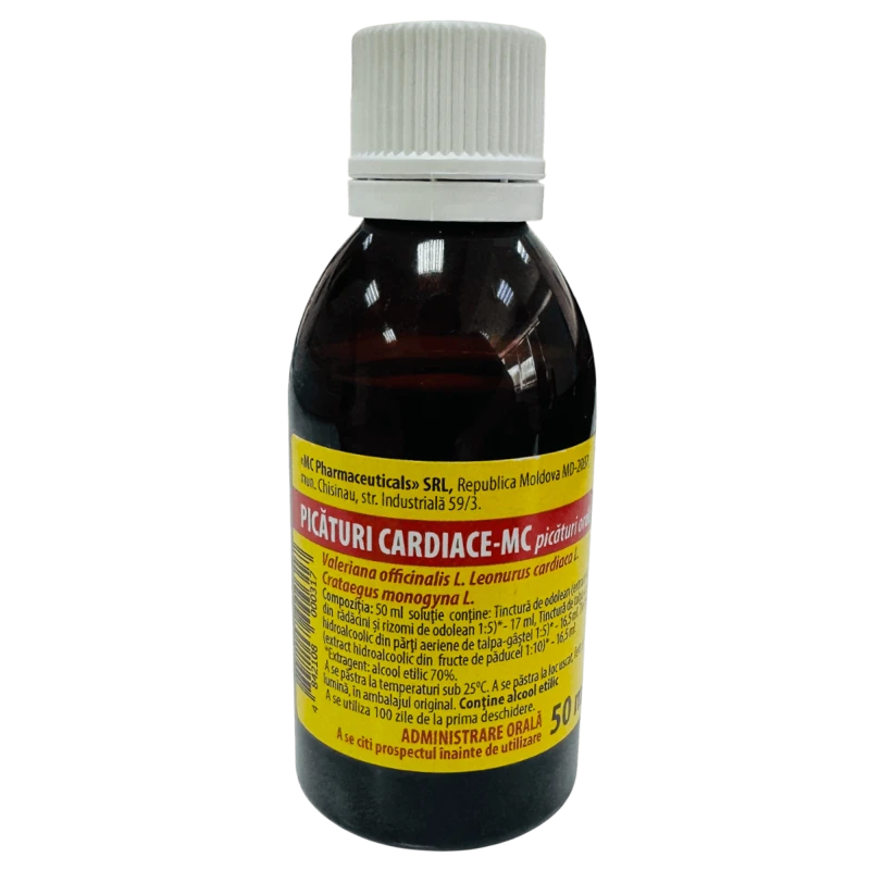 Picături cardiace-MC 50 ml picături orale, soluţie