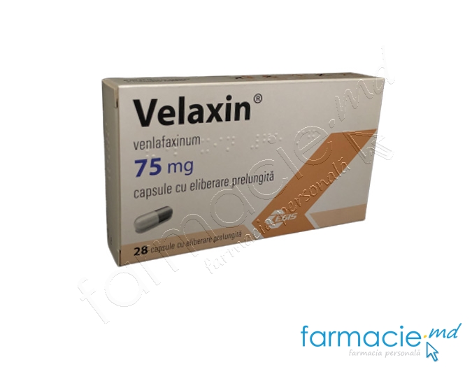 Velaxin 75 mg capsule cu eliberare prelungită