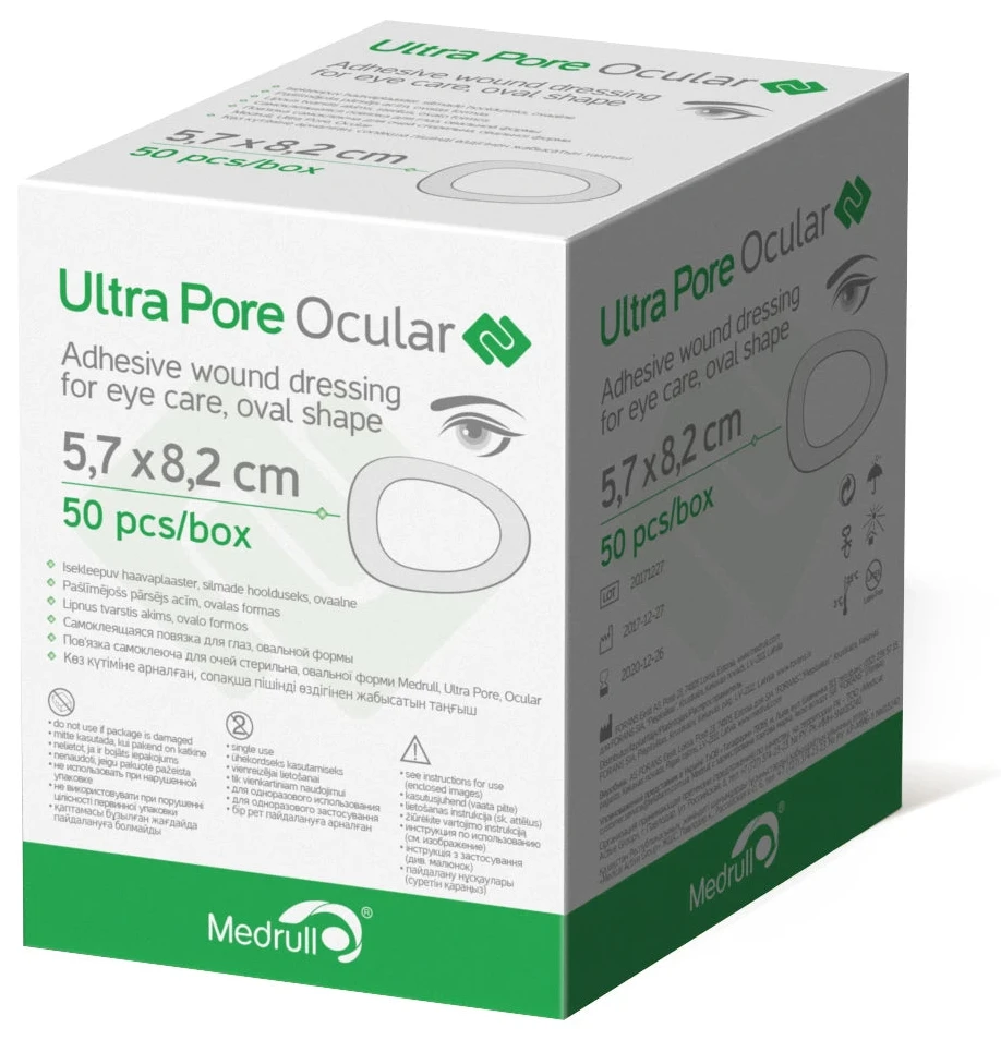 Pansament adeziv pentru ochi, forma ovala 5.7x8.2cm Ultra Pore Forans