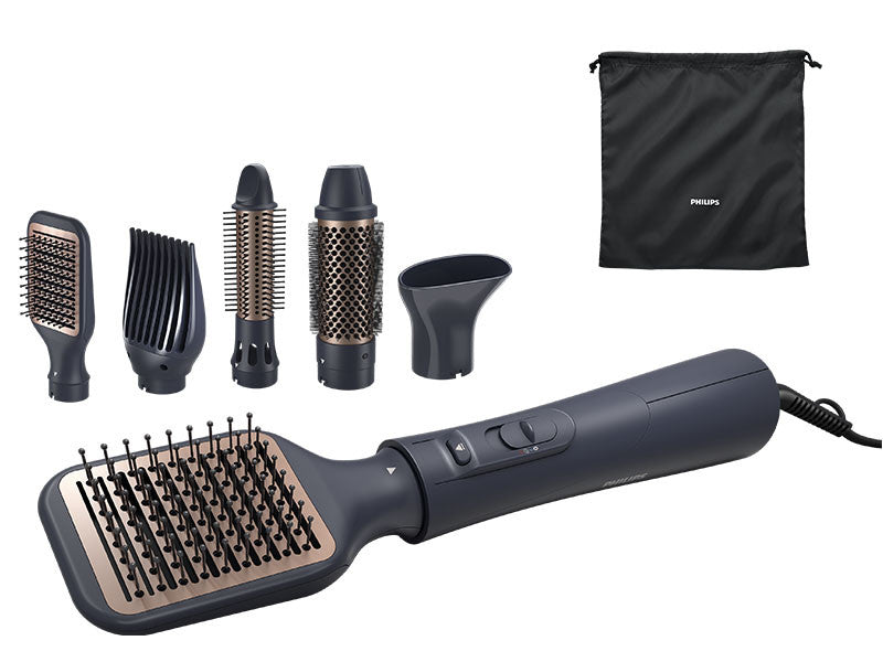 Philips Personal Care Philips PC Perie cu aer cald 1000W 5 accesorii 3 setari