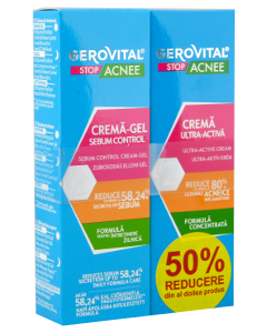 Farmec Gerovital Stop Acnee - gel sebum control + ultra activa Cremă 1 comp