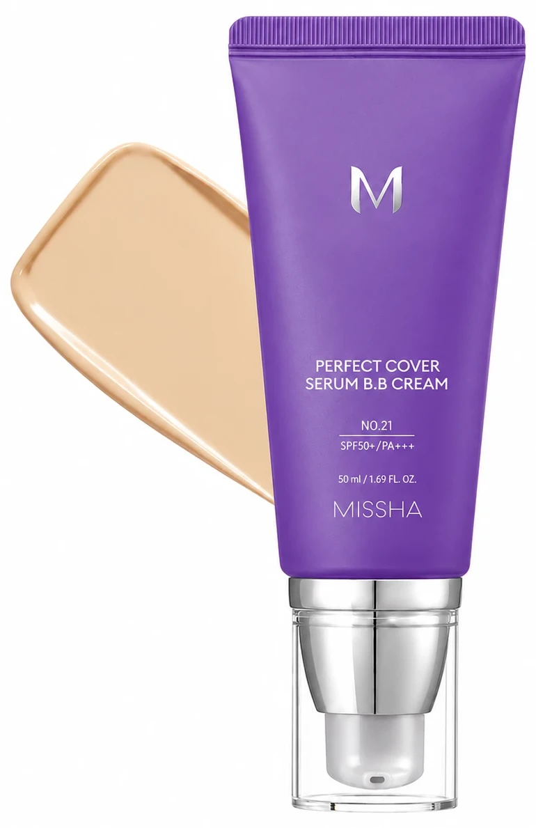 Missha, M Perfect Cover Serum BB Cream №21 Light Beige, 50 ml