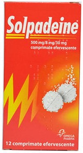 Solpadeine 500 mg + 8 mg + 30 mg comprimate efervescente 500 mg/8 mg/30 mg comprimate efervescente