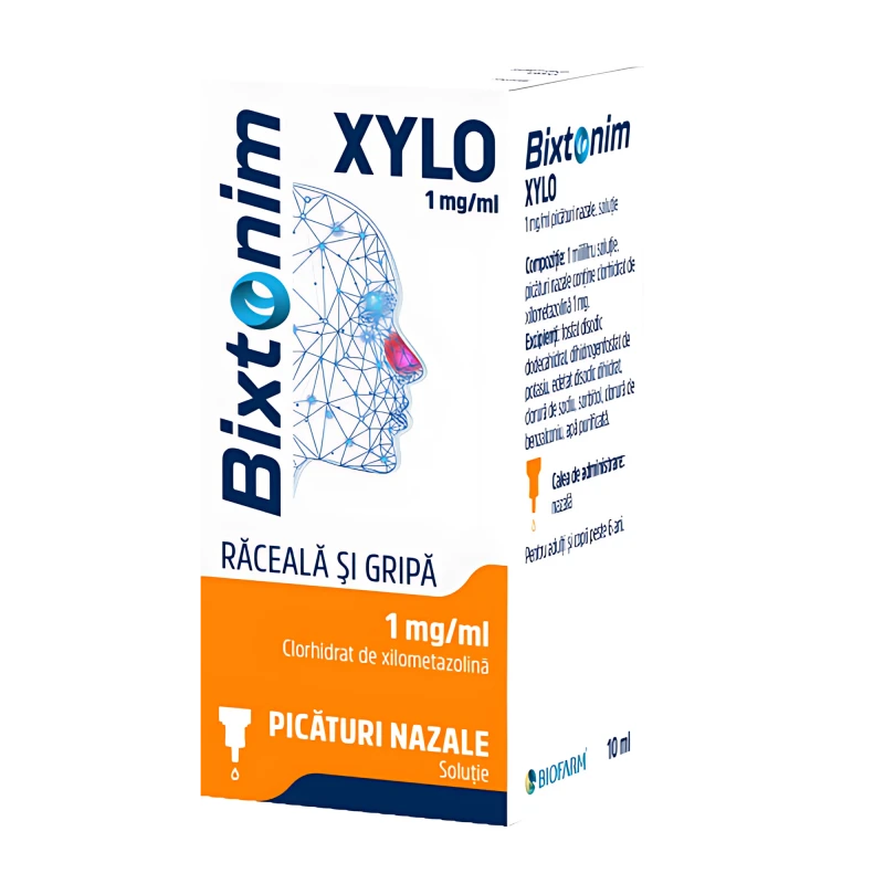 Bixtonim Xylo 1 mg/ml / 10 ml picături nazale, soluţie