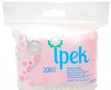 Rezerva betisoare cu vata Ipek, 200 buc.