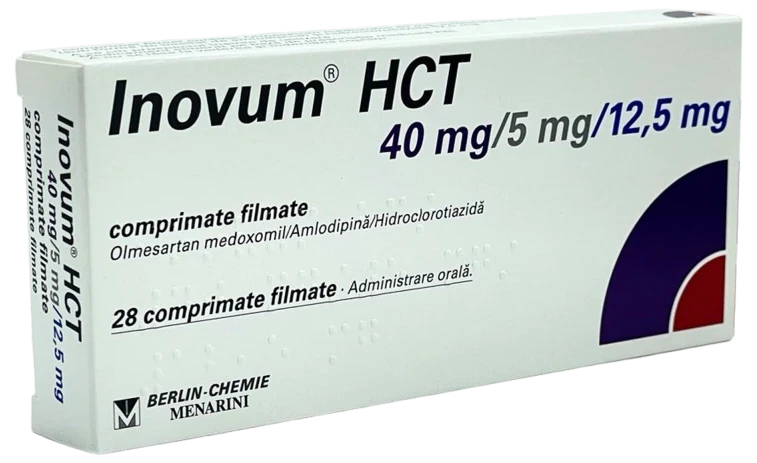 Inovum HCT 40 mg/5 mg/12,5 mg comprimate filmate