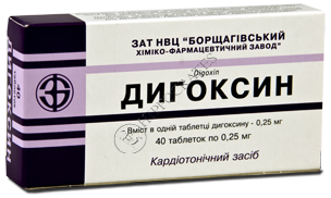 Digoxin 0,25 mg comprimate