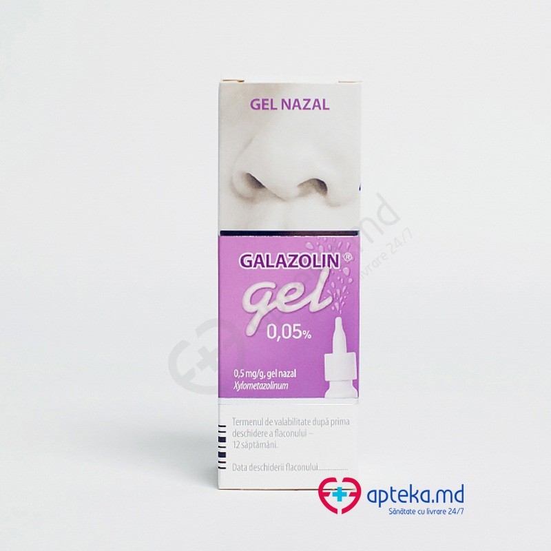Galazolin Gel 0,05% 0,5 mg/g / 10 g gel nazal