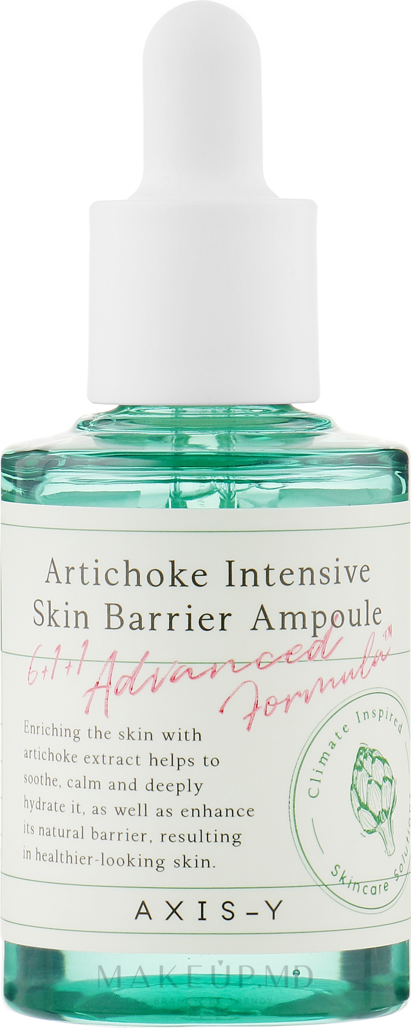 Ser cu extract de anghinare Axis-Y, Artichoke Intensive Skin Barrier Ampoule, 30 ml