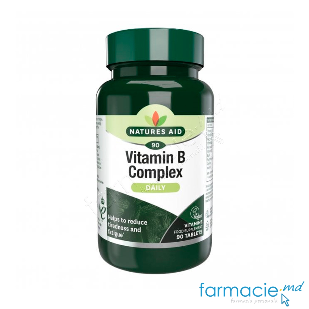 Nature's Aid Vit. B Complex 200 mcg + Vit.A+Acid folic N90