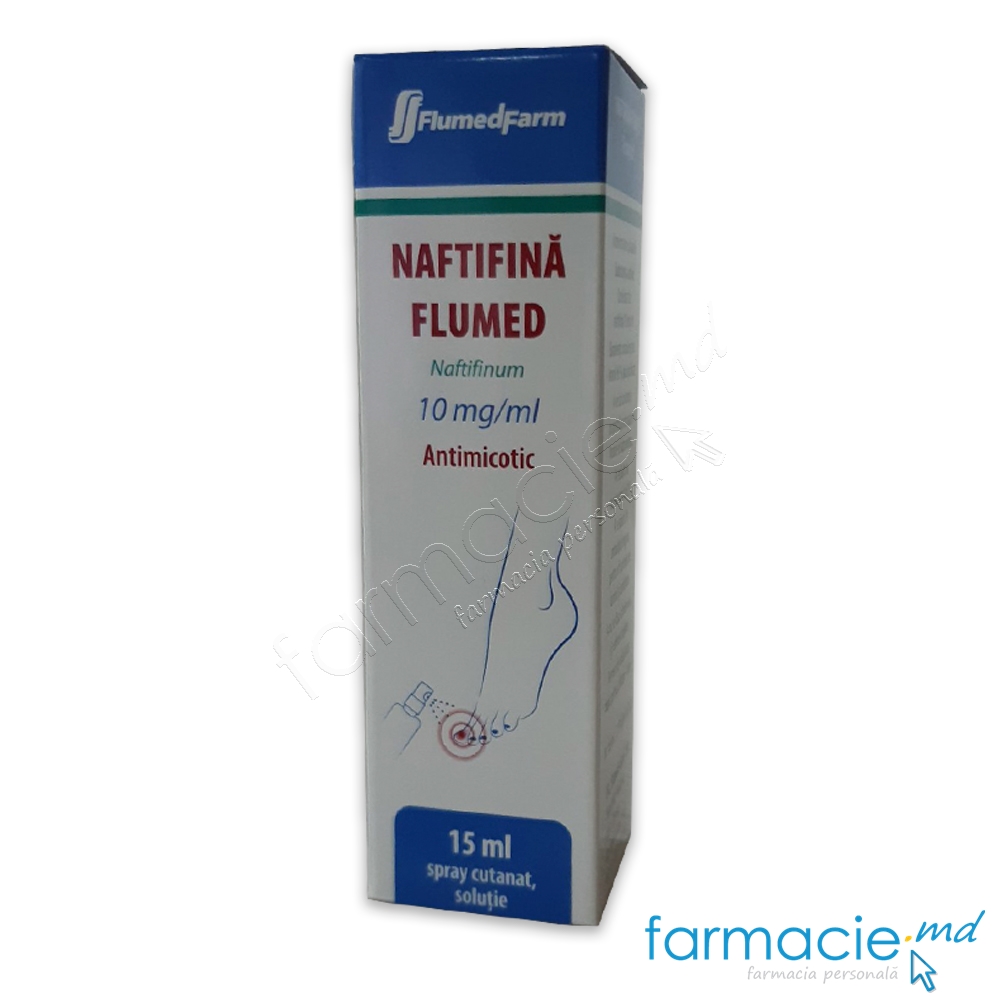Naftifină Flumed 10 mg/ml / 15 ml spray cutanat, soluţie