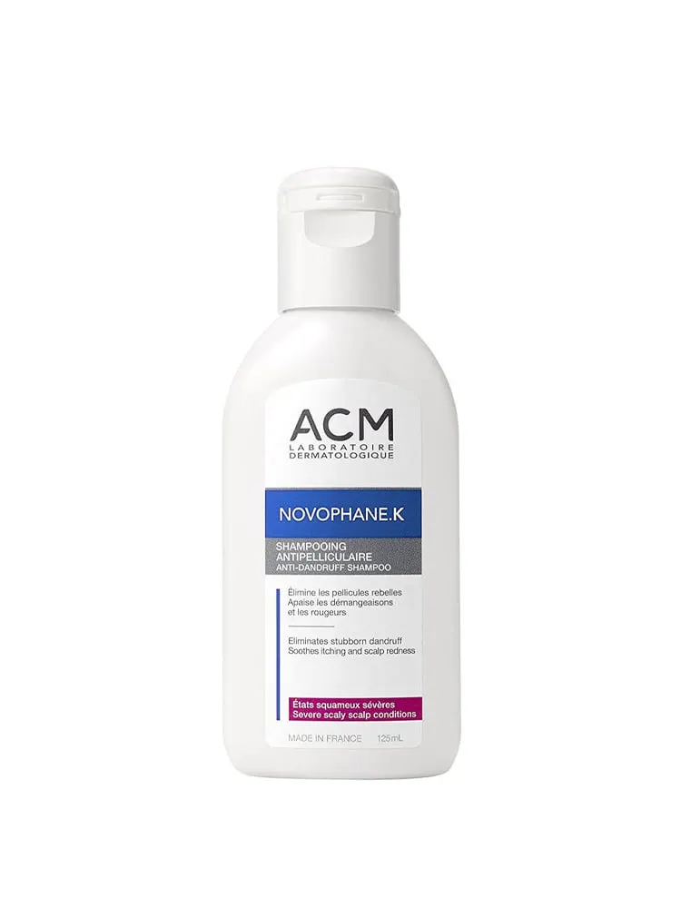 Sampon anti-matreata pentru par ACM, Novophane, K, 125 ml