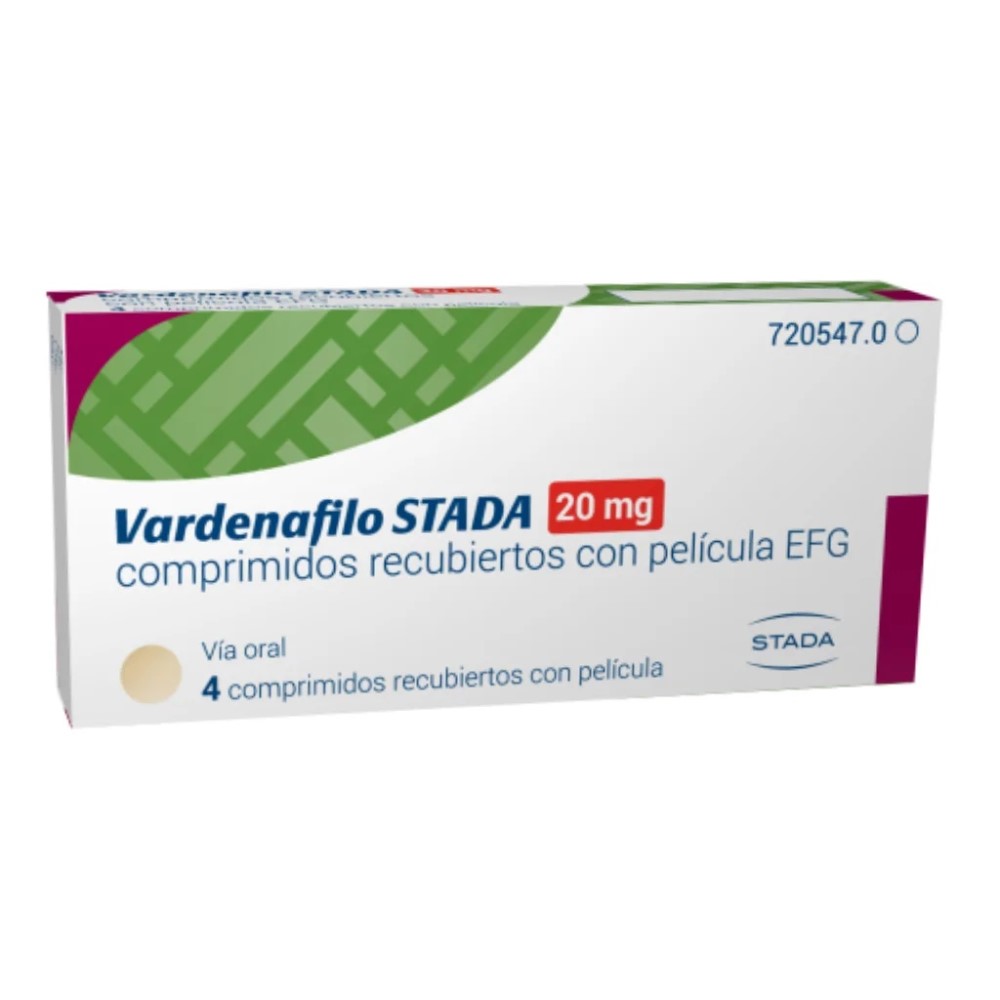 Vardenafilo STADA 20 mg comprimate filmate