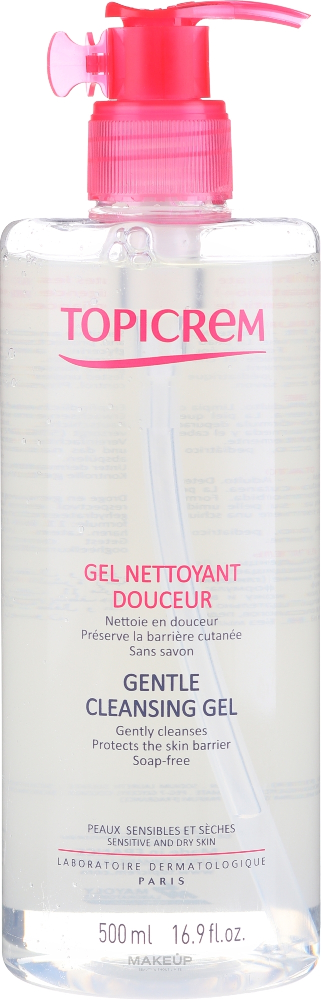 Topicrem Gentle Gel de spalare 0842102 500 ml