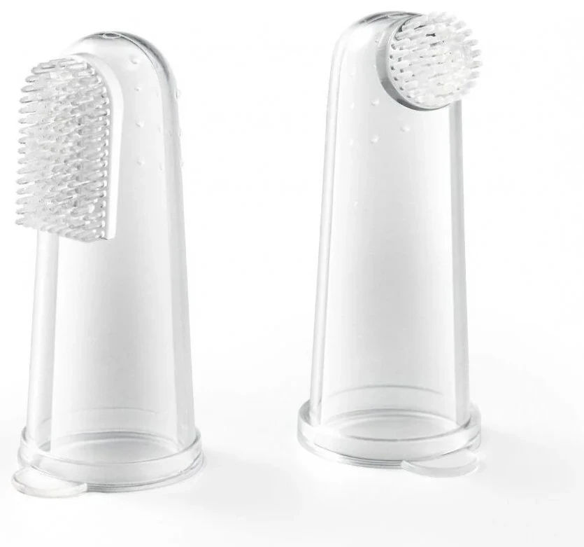Set degetar BabyOno din silicon pentru primii dinti