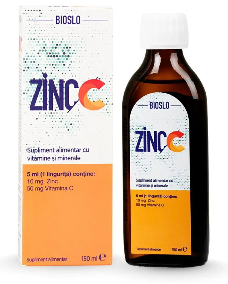 Bioslo Pharma Sirop Bioslo Zinc C, 150ml