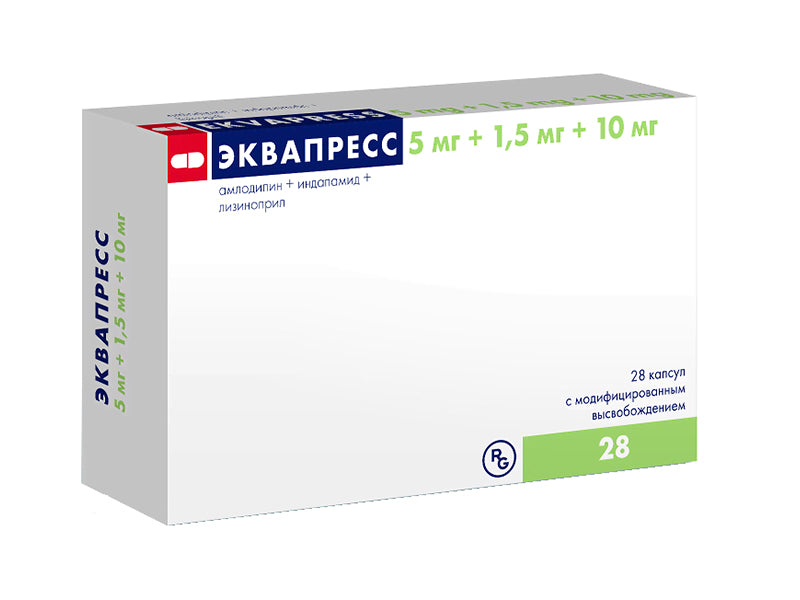 Ekvapress 10 mg/5 mg/1,5 mg capsule cu eliberare modificată