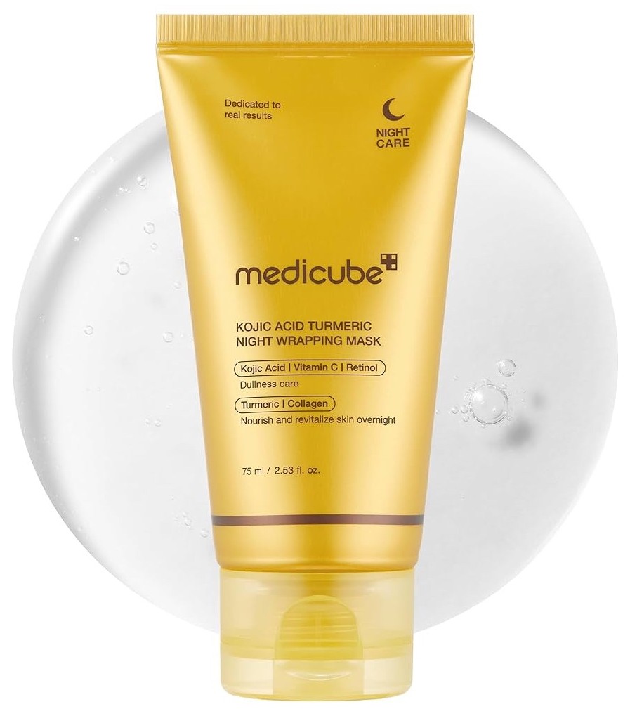 Medicube, Kojic Acid Turmeric Night Wrapping Mask, 75 ml
