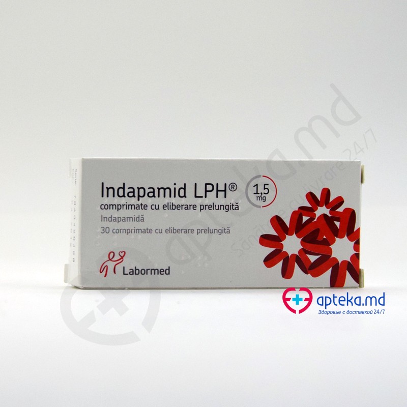 Indapamid LPH 1,5 mg 1,5 mg comprimate cu eliberare prelungită