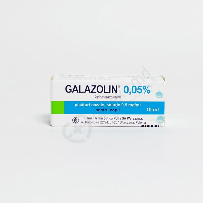 Galazolin 0.5 mg/ml / 10 ml picături nazale, soluţie