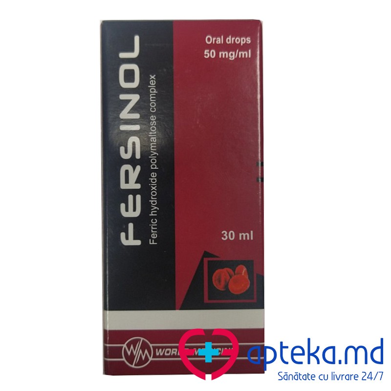 Fersinol 50 mg/ml / 30 ml picături orale, soluţie