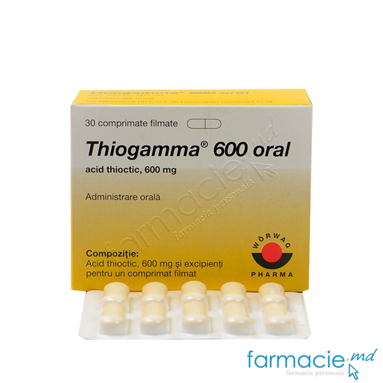 Thiogamma 600 oral 600 mg comprimate filmate