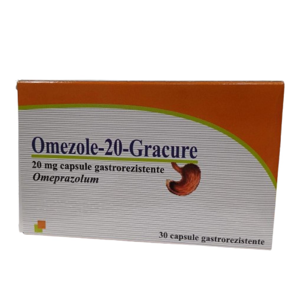 Omezole-20-Gracure 20 mg capsule gastrorezistente