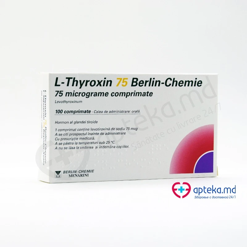 L-Thyroxin 75 Berlin-Chemie 75 mcg comprimate