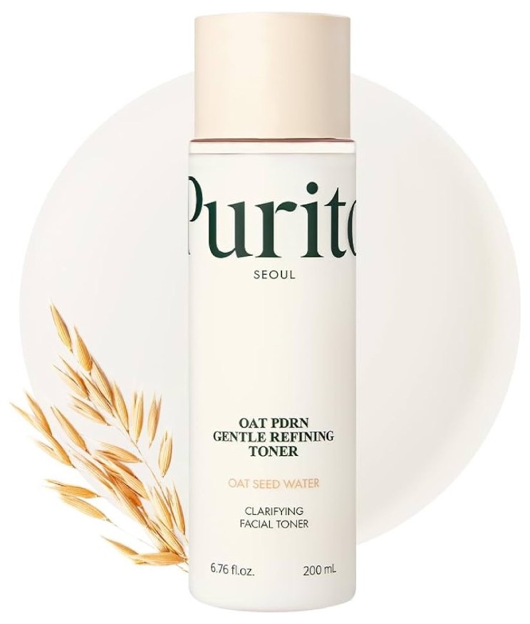 Toner pentru tenul predispus la imperfecțiuni PURITO Seoul Oat PDRN Gentle Refining Toner 200ml