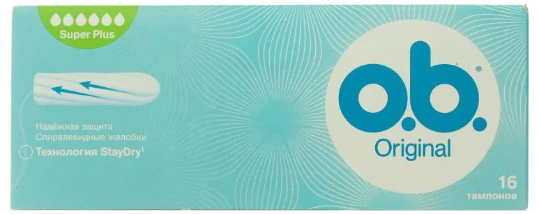 o.b. Tampoane OB Original Super Plus (6 picaturi), 16 buc.