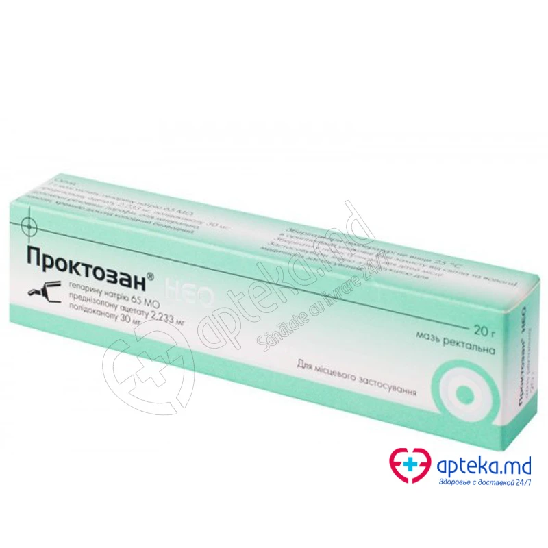 Proctosan Neo 65 UI/2,233 mg/30 mg/g / 20 g unguent