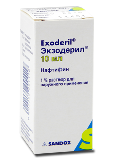 Exoderil 10 mg/ml / 10 ml soluţie cutanată