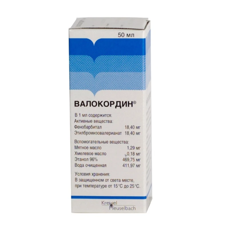 Valocordin 18,4 mg/18,4 mg / 50 ml picături orale, soluţie