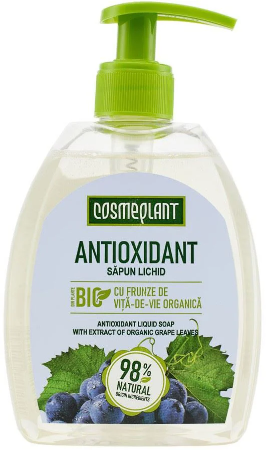 Sapun lichid antioxidant Cosmeplant Frunze de vita-de-vie, 1000 ml