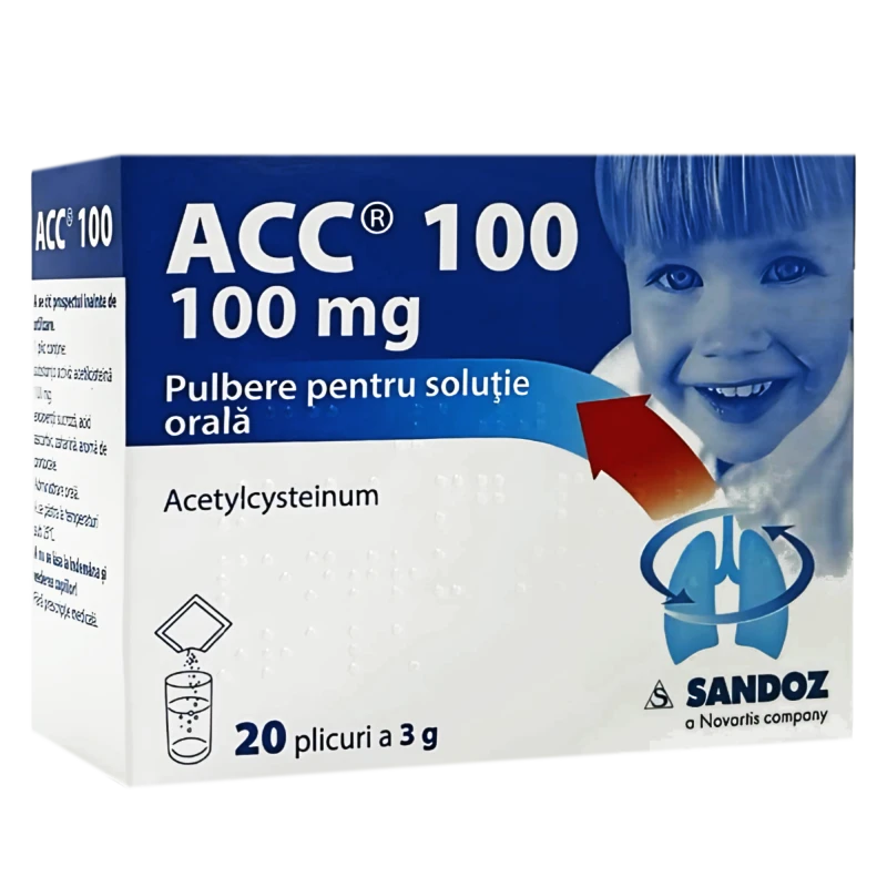 ACC 100 100 mg pulbere pentru soluţie orală